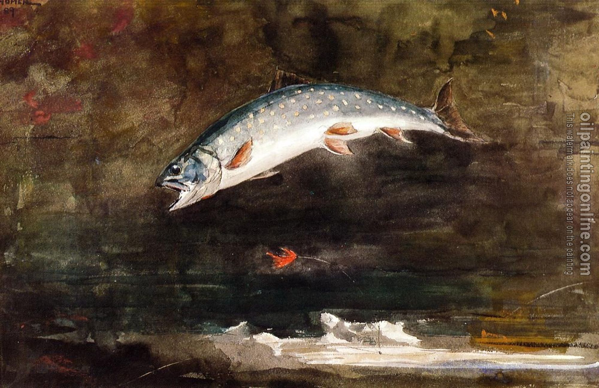 Homer, Winslow - Jumping Trout